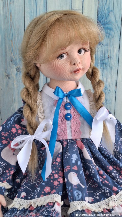 Текстильная будуарная кукла ручной работы