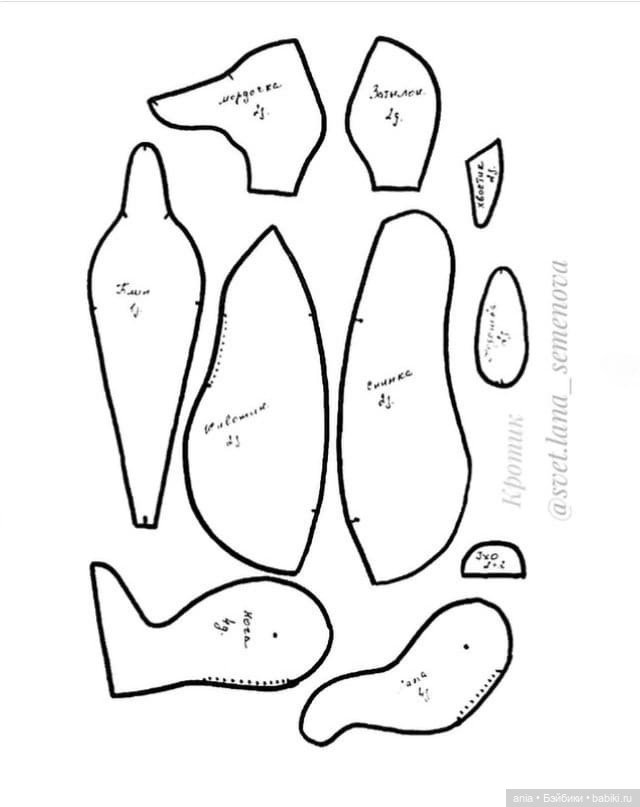 Очаровательный крот своими руками: авторская выкройка Светланы Семеновой (фото 2)