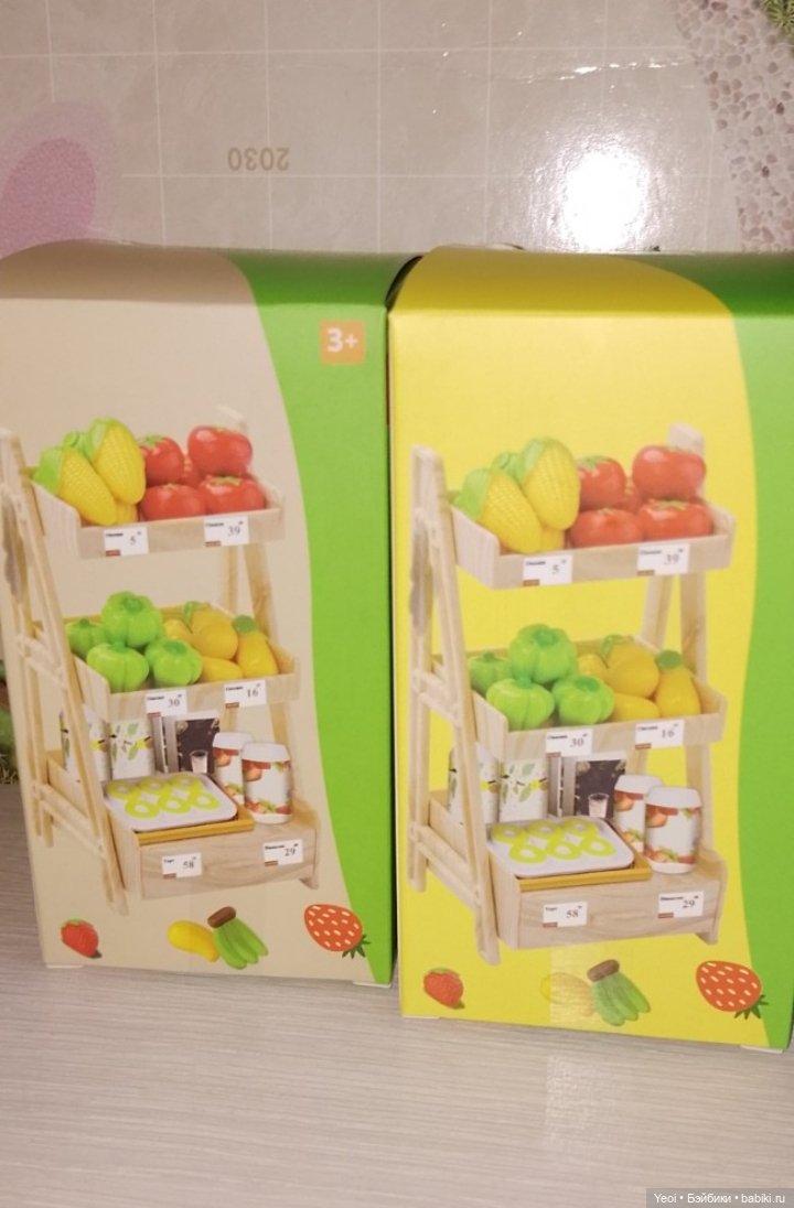 Прилавок с продуктами для кукол из магазина "Чижик" (фото 4)