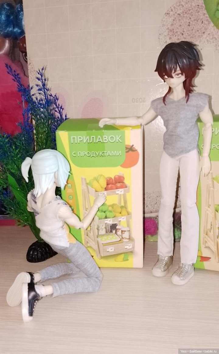 Прилавок с продуктами для кукол из магазина "Чижик" (фото 7)