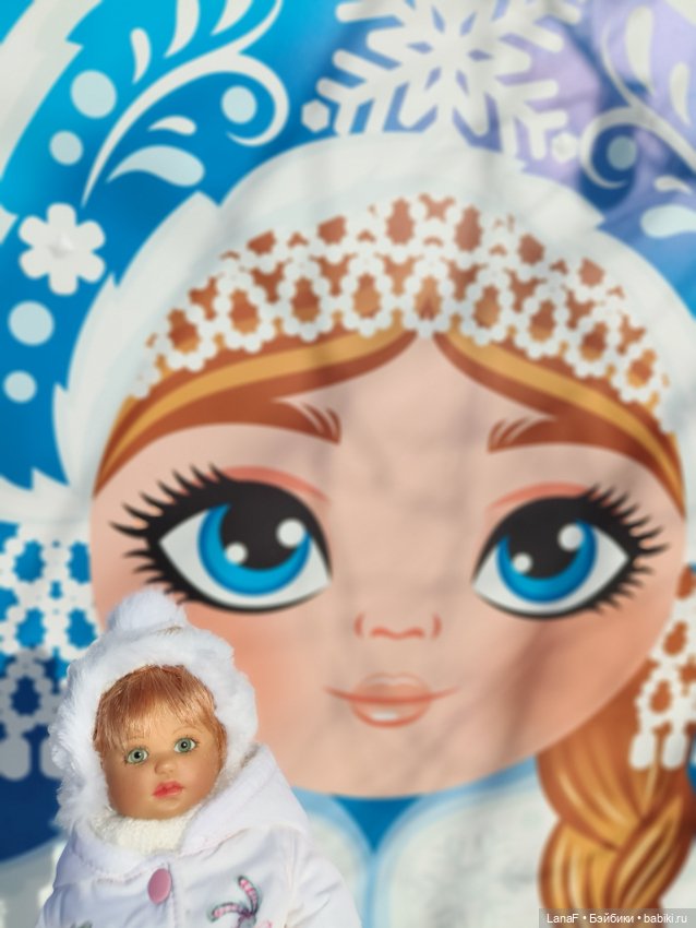 Зимние прогулки Эмили ⛄🩵 ( куклы от Габриэль Мюллер 23см винил) (фото 4)