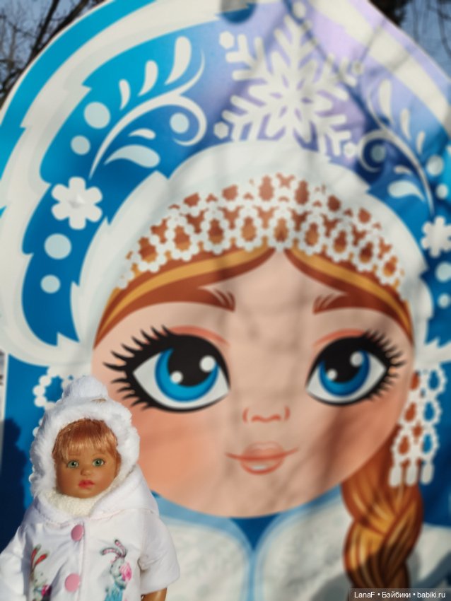 Зимние прогулки Эмили ⛄🩵 ( куклы от Габриэль Мюллер 23см винил) (фото 3)