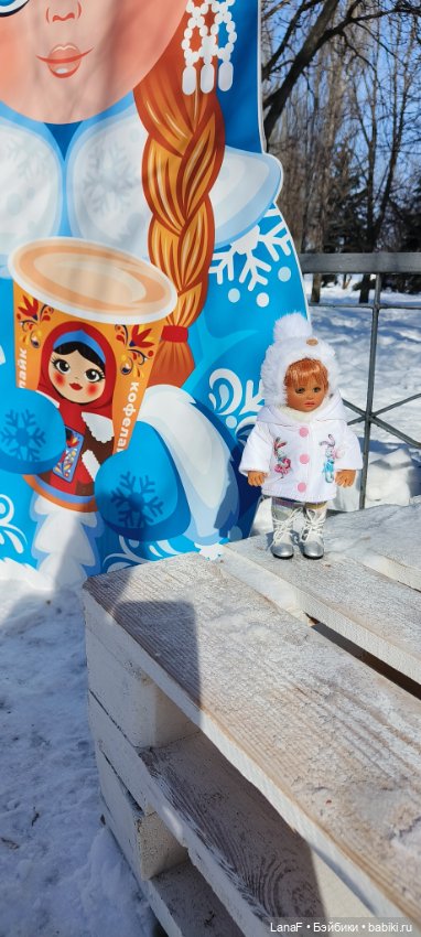 Зимние прогулки Эмили ⛄🩵 ( куклы от Габриэль Мюллер 23см винил) (фото 6)