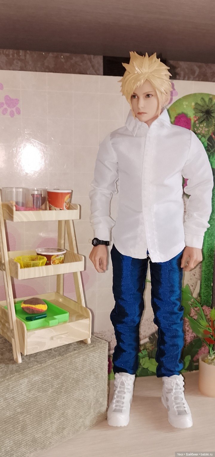 Прилавок с продуктами для кукол из магазина "Чижик"