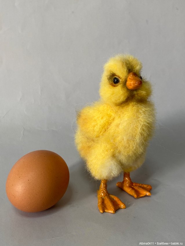Скоро Пасха — Валяные игрушки из шерсти: сухое валяние (фото 8)