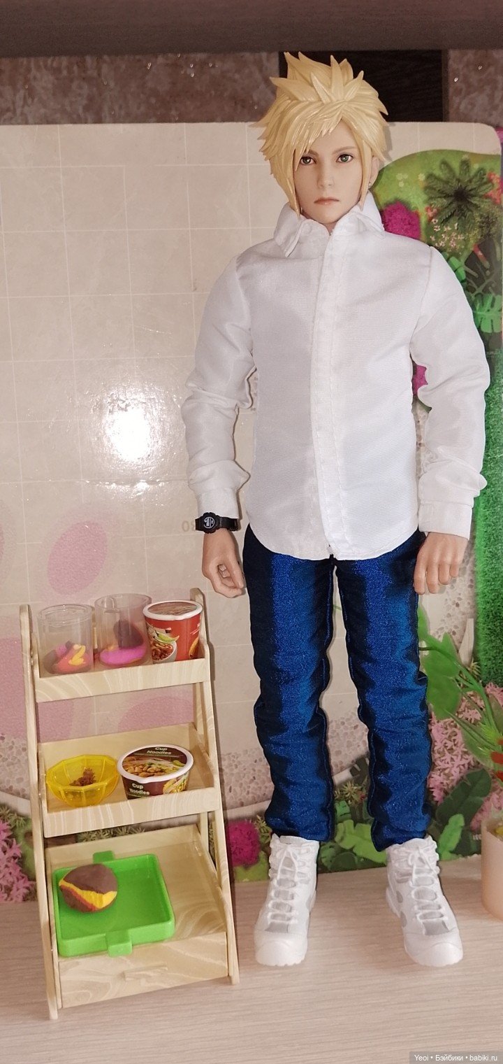 Прилавок с продуктами для кукол из магазина "Чижик"