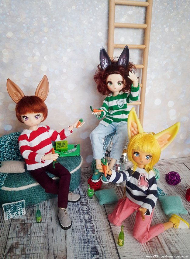 Мое лисо-зайцевое трио — Куклы и тела UFdoll (ЮФдолл): Blind Box (фото 5)