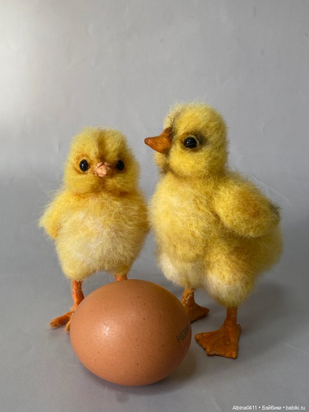 Скоро Пасха — Валяные игрушки из шерсти: сухое валяние (фото 9)