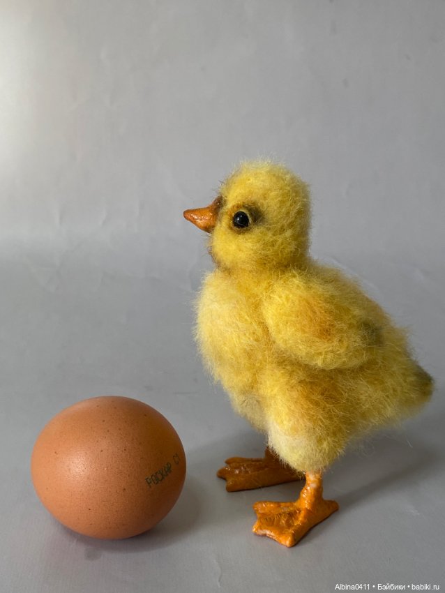 Скоро Пасха — Валяные игрушки из шерсти: сухое валяние (фото 7)