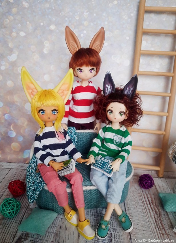 Мое лисо-зайцевое трио — Куклы и тела UFdoll (ЮФдолл): Blind Box