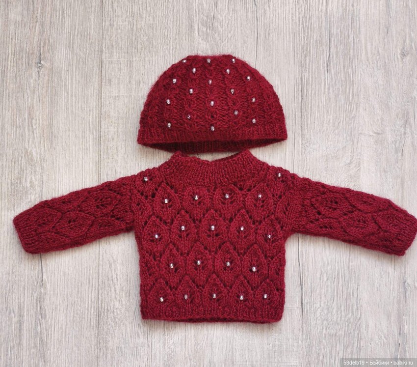 Ещё один ажурный свитер для Алисы готц