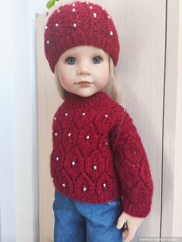 Ещё один ажурный свитер для Алисы готц