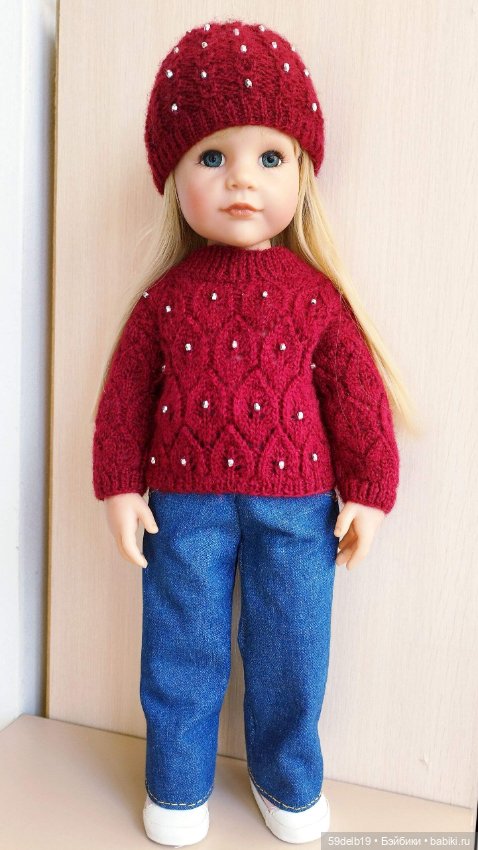 Ещё один ажурный свитер для Алисы готц (фото 4)