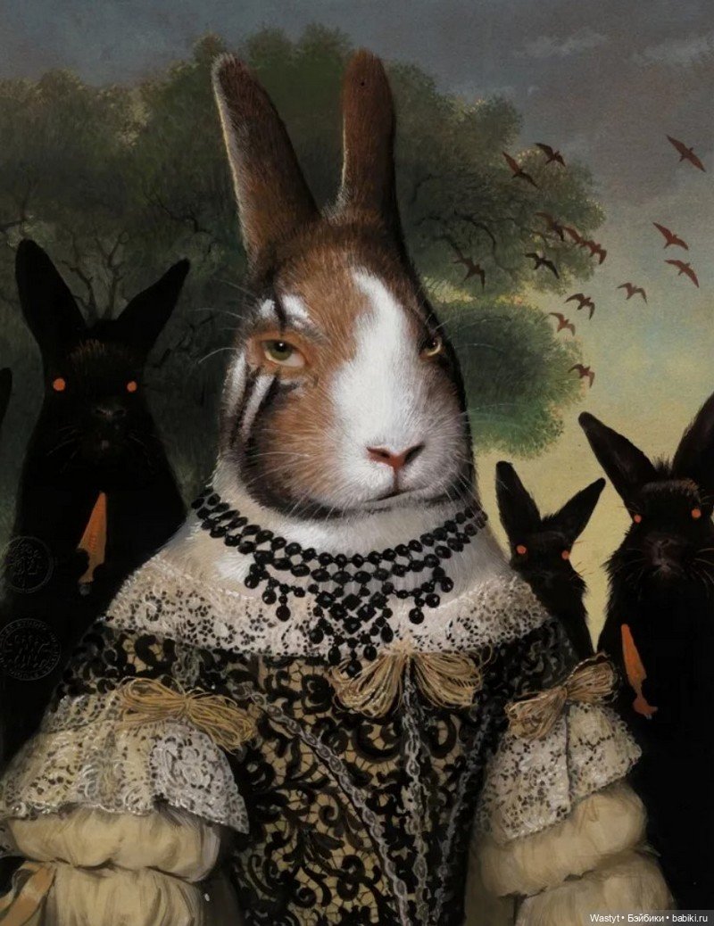 Фантастические миры Билла Майера: звериная аристократия в технике гуаши (фото 6)