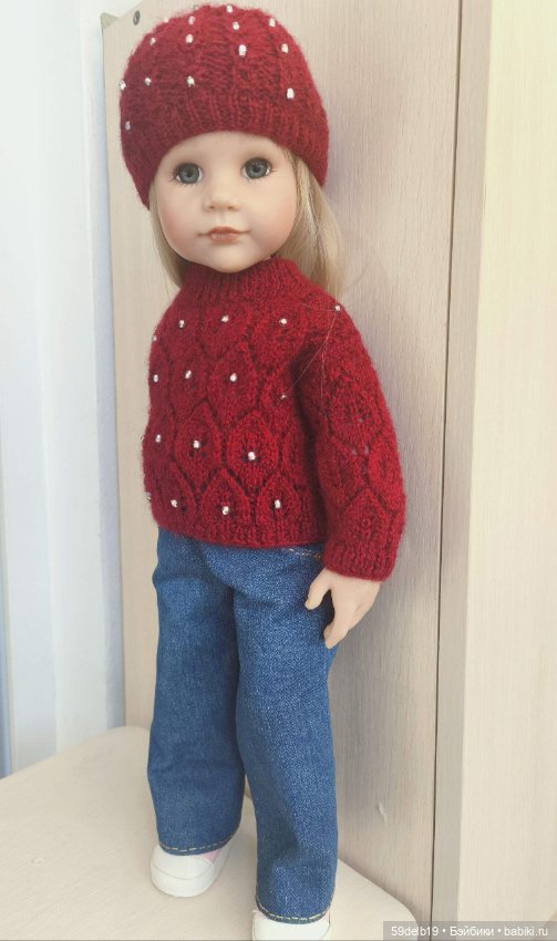 Ещё один ажурный свитер для Алисы готц