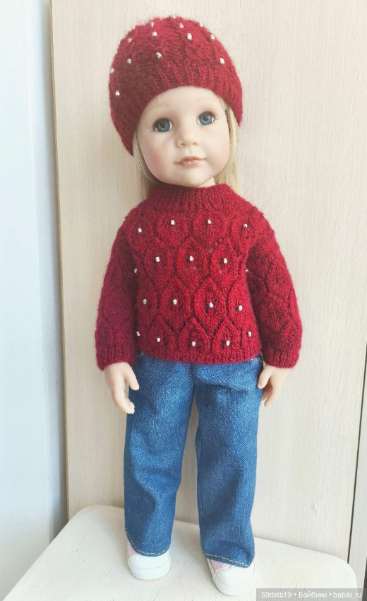 Ещё один ажурный свитер для Алисы готц