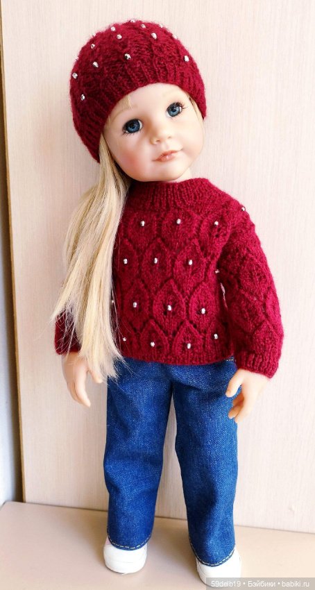 Ещё один ажурный свитер для Алисы готц (фото 6)