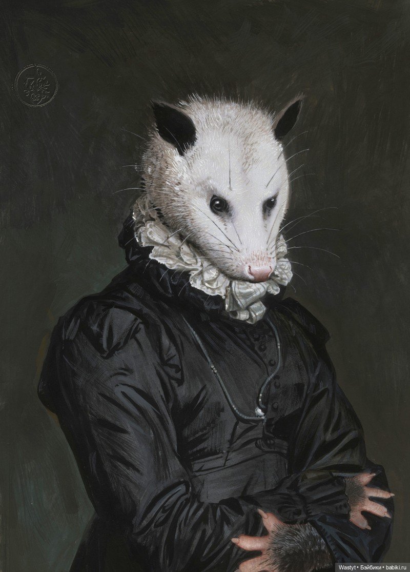 Фантастические миры Билла Майера: звериная аристократия в технике гуаши (фото 10)