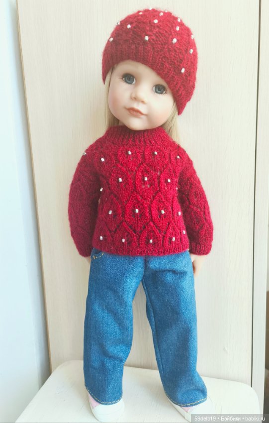 Ещё один ажурный свитер для Алисы готц (фото 2)