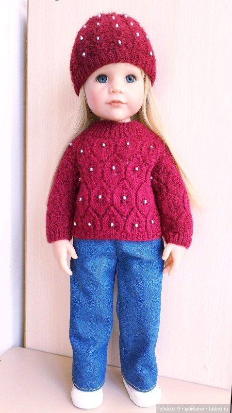 Ещё один ажурный свитер для Алисы готц (фото 10)