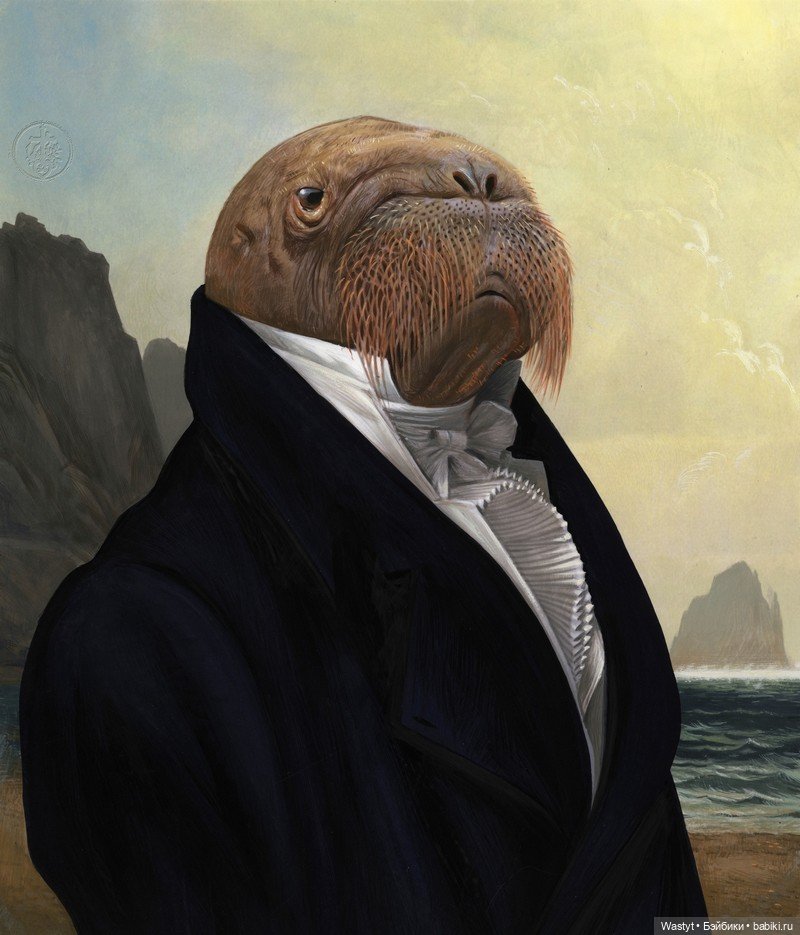 Фантастические миры Билла Майера: звериная аристократия в технике гуаши (фото 2)