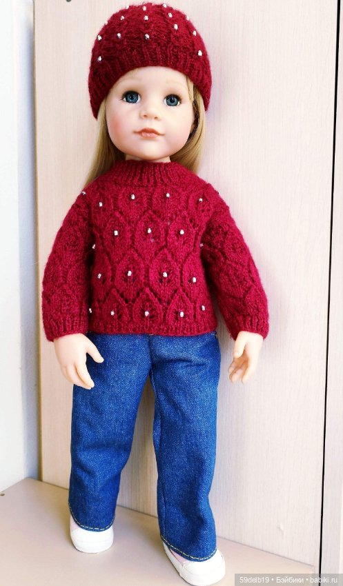 Ещё один ажурный свитер для Алисы готц (фото 7)