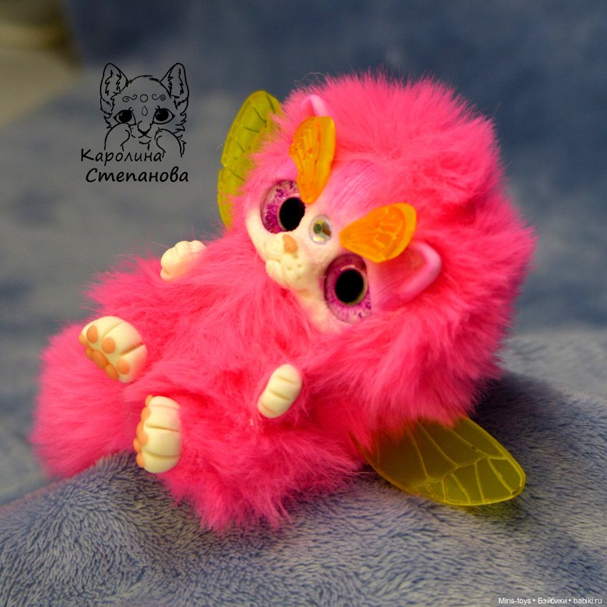 Кото-феи — Игрушки в смешанной технике (мех и глина): Арт