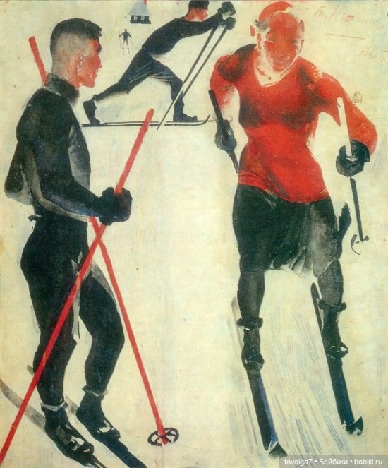 Зимние виды спорта в советской графике (фото 5)