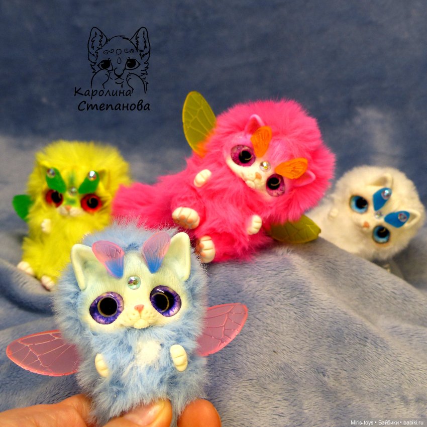 Кото-феи — Игрушки в смешанной технике (мех и глина): Арт (фото 7)