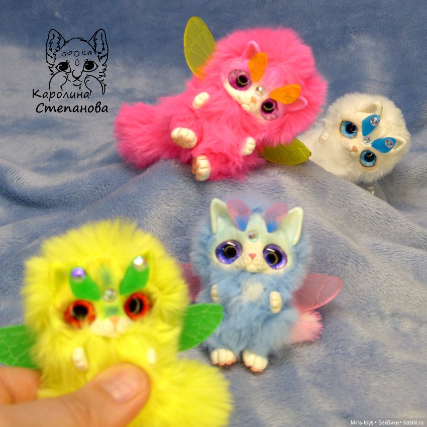 Кото-феи — Игрушки в смешанной технике (мех и глина): Арт (фото 4)