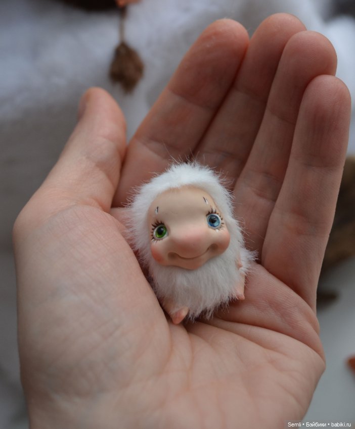 Ольховник и чепушинка — Игрушки в смешанной технике (мех и глина): Арт (фото 5)