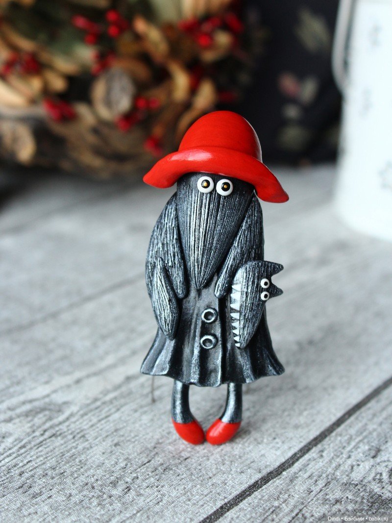 Броши из полимерной глины от Мастерской Дикий Лук (фото 7)