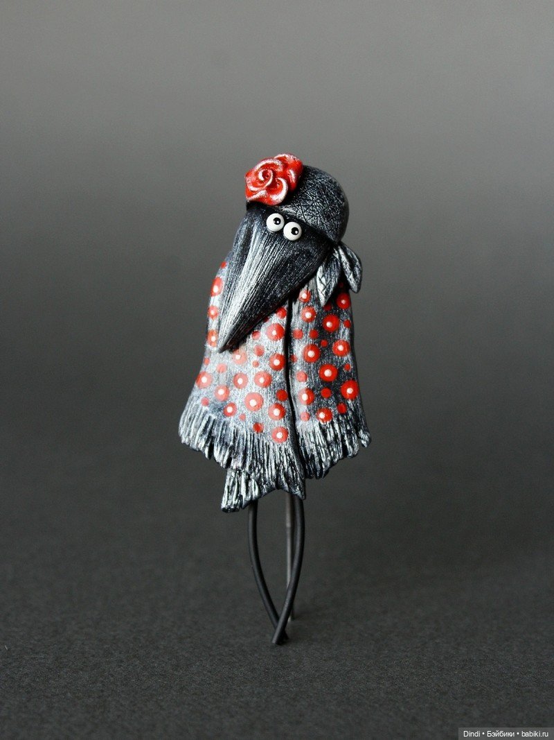 Броши из полимерной глины от Мастерской Дикий Лук