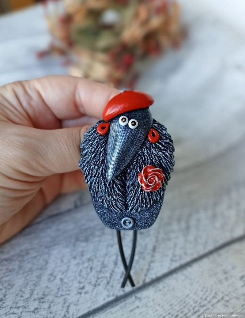 Броши из полимерной глины от Мастерской Дикий Лук (фото 6)