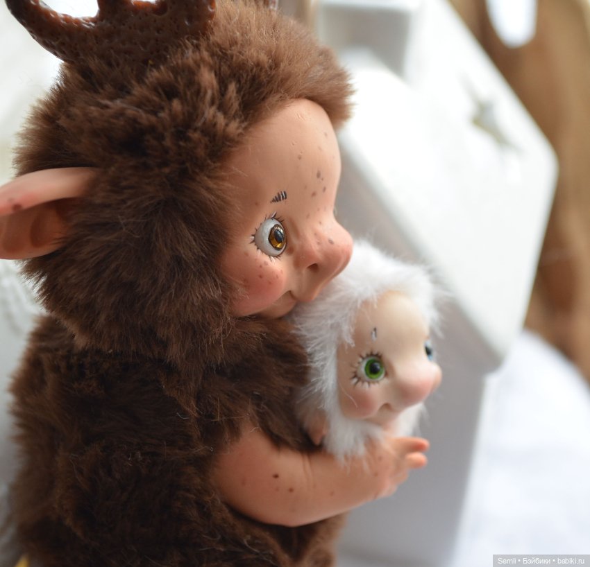 Ольховник и чепушинка — Игрушки в смешанной технике (мех и глина): Арт (фото 10)