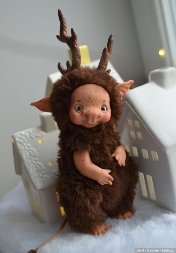 Ольховник и чепушинка — Игрушки в смешанной технике (мех и глина): Арт (фото 8)