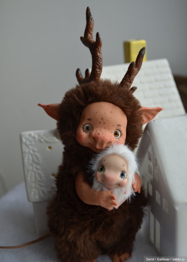 Ольховник и чепушинка — Игрушки в смешанной технике (мех и глина): Арт (фото 9)