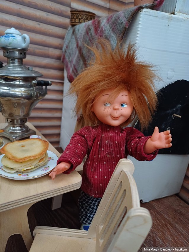 Чай с блинами🥞 — Винтажные куклы ГДР (Немки): Бигги