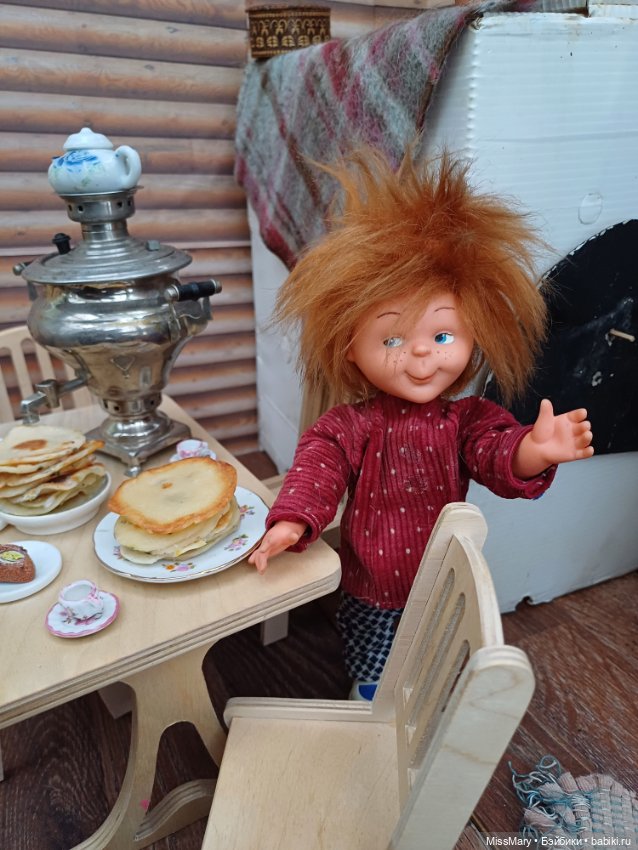 Чай с блинами🥞 — Винтажные куклы ГДР (Немки): Бигги