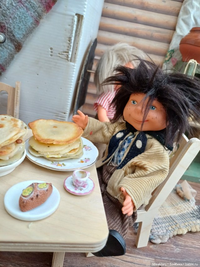 Чай с блинами🥞 — Винтажные куклы ГДР (Немки): Бигги (фото 5)