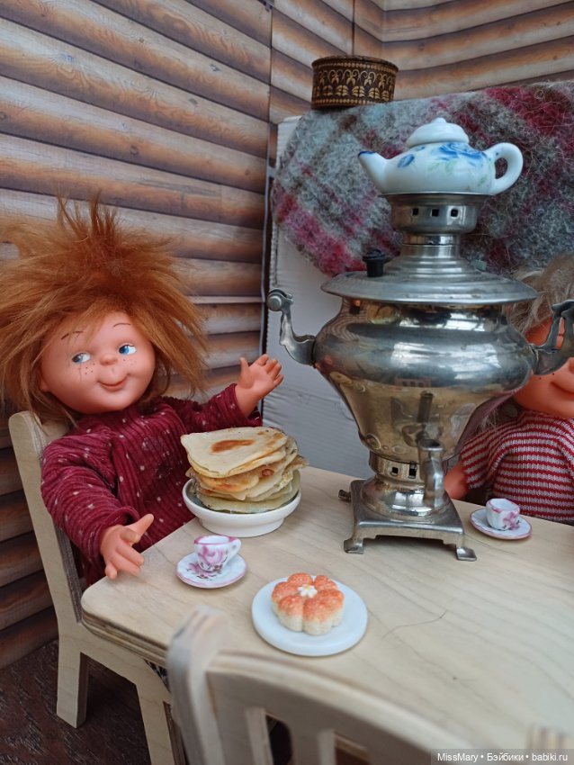 Чай с блинами🥞 — Винтажные куклы ГДР (Немки): Бигги