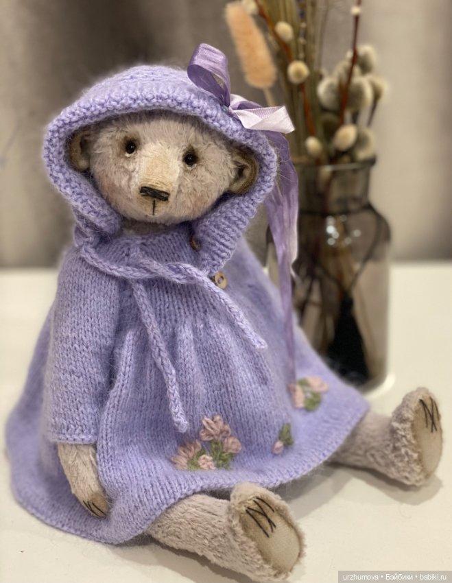 Лавандовая медведица☺️ — Авторские мишки Тедди и друзья: фото (фото 4)