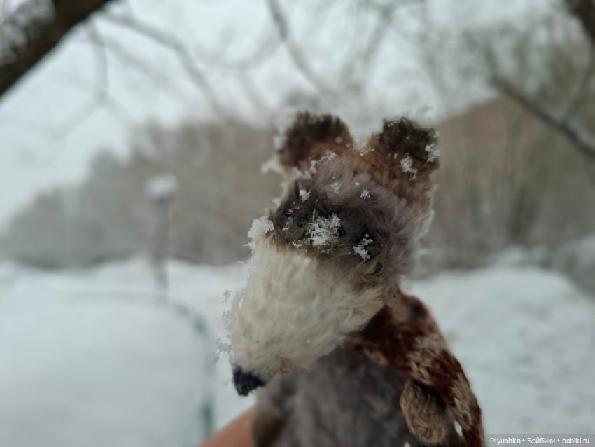 Снова снегопад — Домашние фото авторских игрушек: Тедди