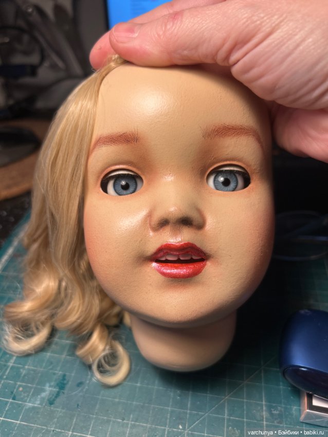 Реставрация старой немецкой куклы (фото 4)