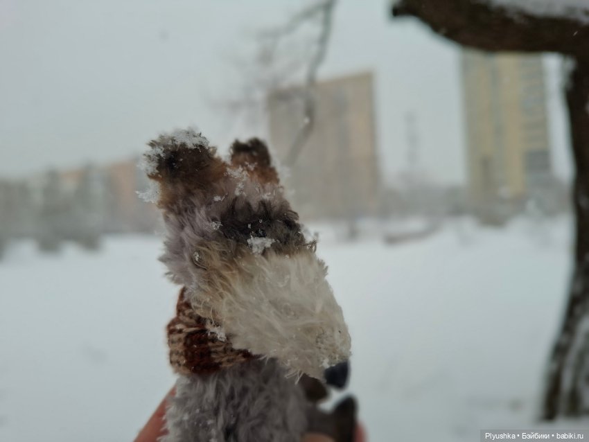 Снова снегопад — Домашние фото авторских игрушек: Тедди