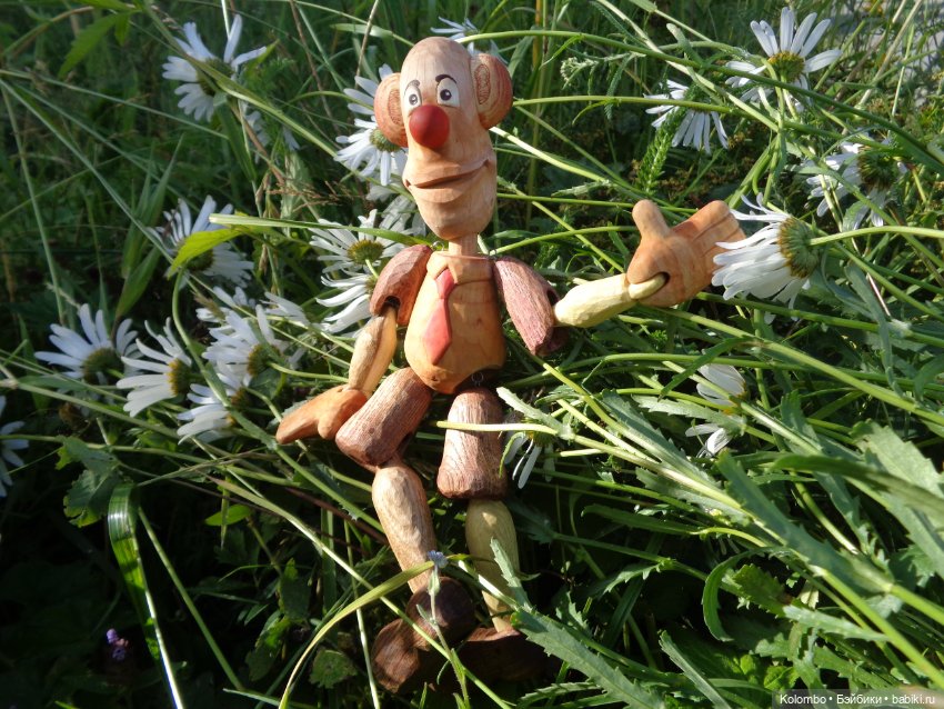 Ромашковый клоун — Домашние фото авторских игрушек: Тедди