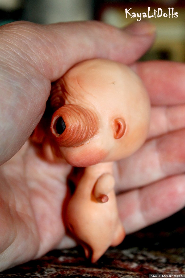 Любимчик Пончик — Игрушки в смешанной технике (мех и глина): Арт (фото 9)