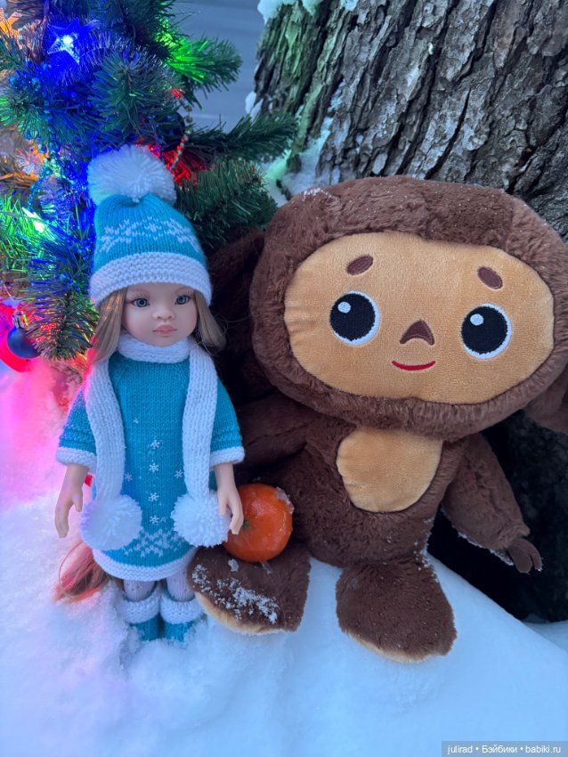 Зимняя прогулка с куклами Паола Рейна