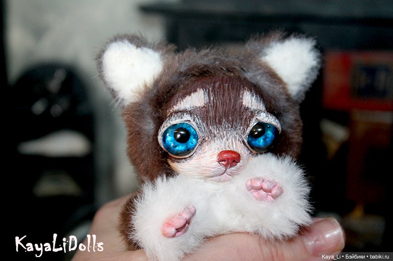 Чихуашка Чуня — Игрушки в смешанной технике (мех и глина): Арт (фото 9)