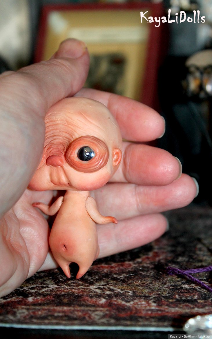 Любимчик Пончик — Игрушки в смешанной технике (мех и глина): Арт (фото 8)